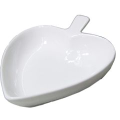 KC-791-4 愛心小碟(白)10.3*8.5C