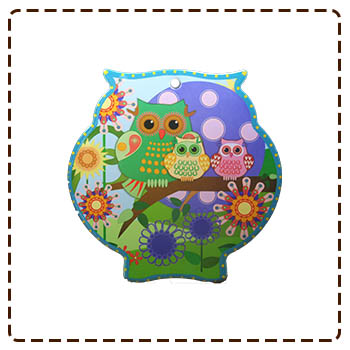 4HP-P-B1 鍋墊20CM-紫色貓頭鷹