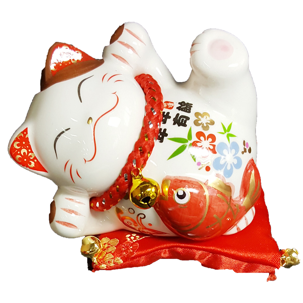 40110 4寸招財貓(躺)