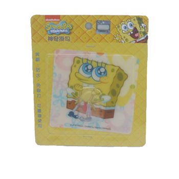 海綿寶寶系列單勾無痕掛勾(泡殼)