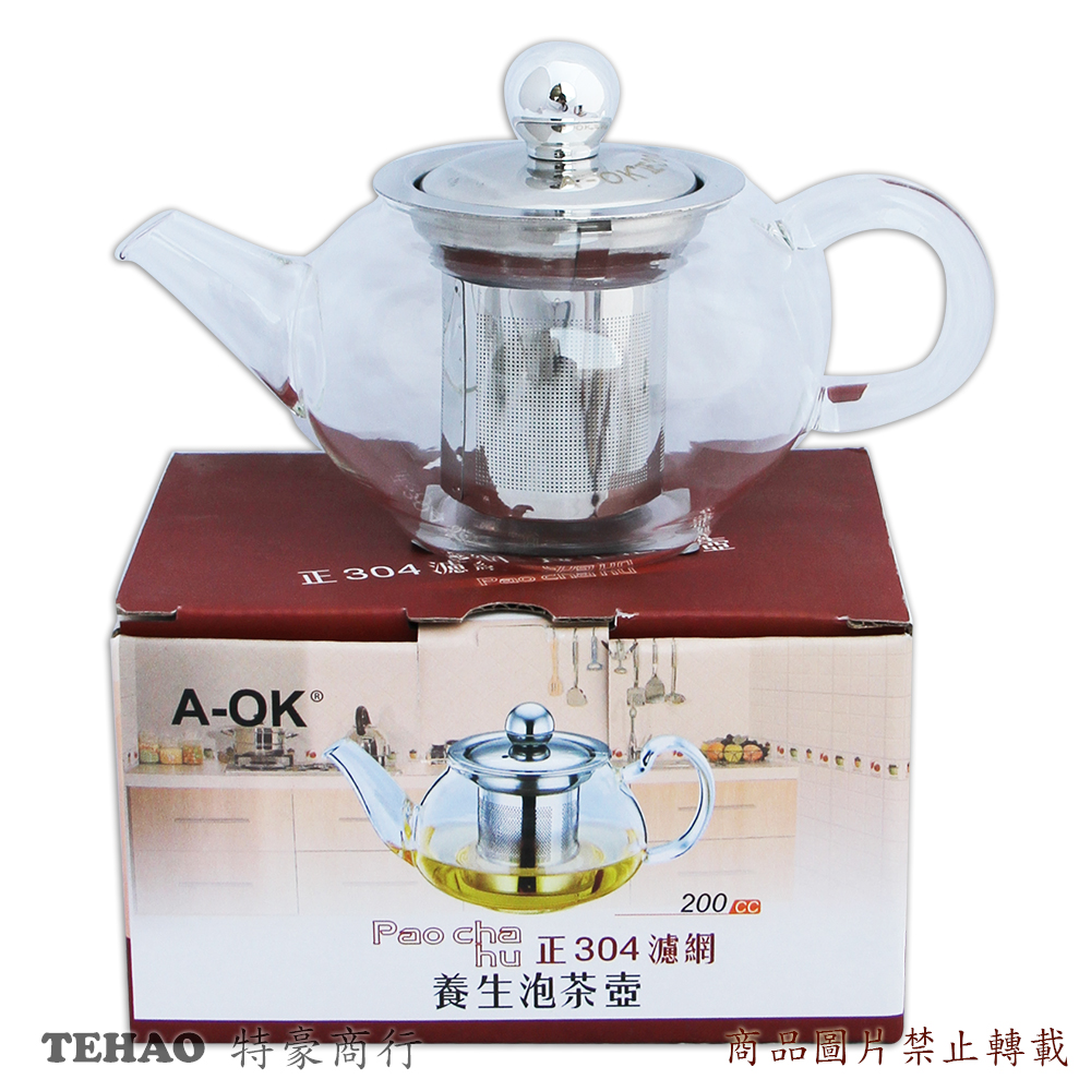 A-OK 養生泡茶壺(#304濾網)200CC