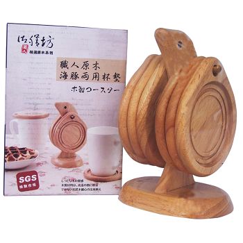 海豚兩用杯墊組6入*售完為止