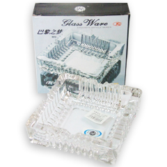 3151 方形玻璃煙灰缸(12CM)